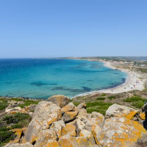 Vue depuis la tour de San Giovanni di Sinis