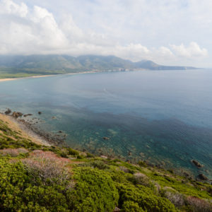 Vue sur la plage de Portixeddu