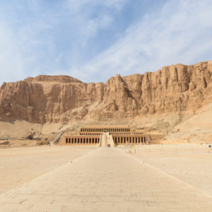 Arrivée vers le temple d'Hatchepsout