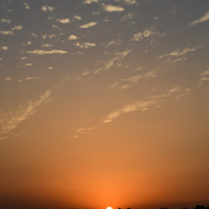 Ciel au crépuscule sur le Nil