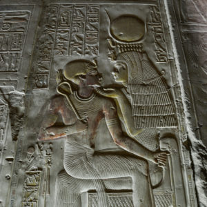 Hiéroglyphe au temple d'Abydos