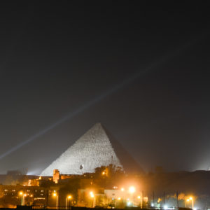 Lightshow aux grandes pyramides de Gizeh