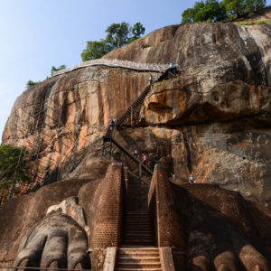 L'imposante forteresse de la Sigiriya